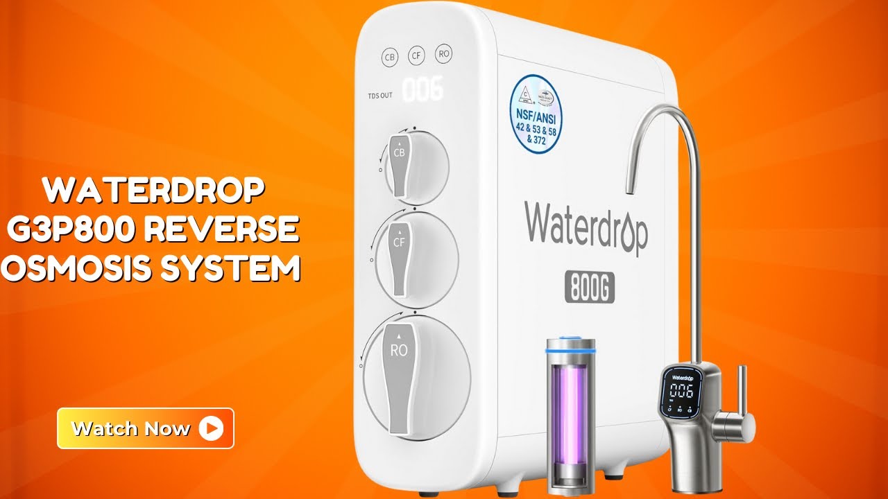 Enjoy Consistent Pure Water Daily – Waterdrop G3P800 RO Filter System – REVIEW