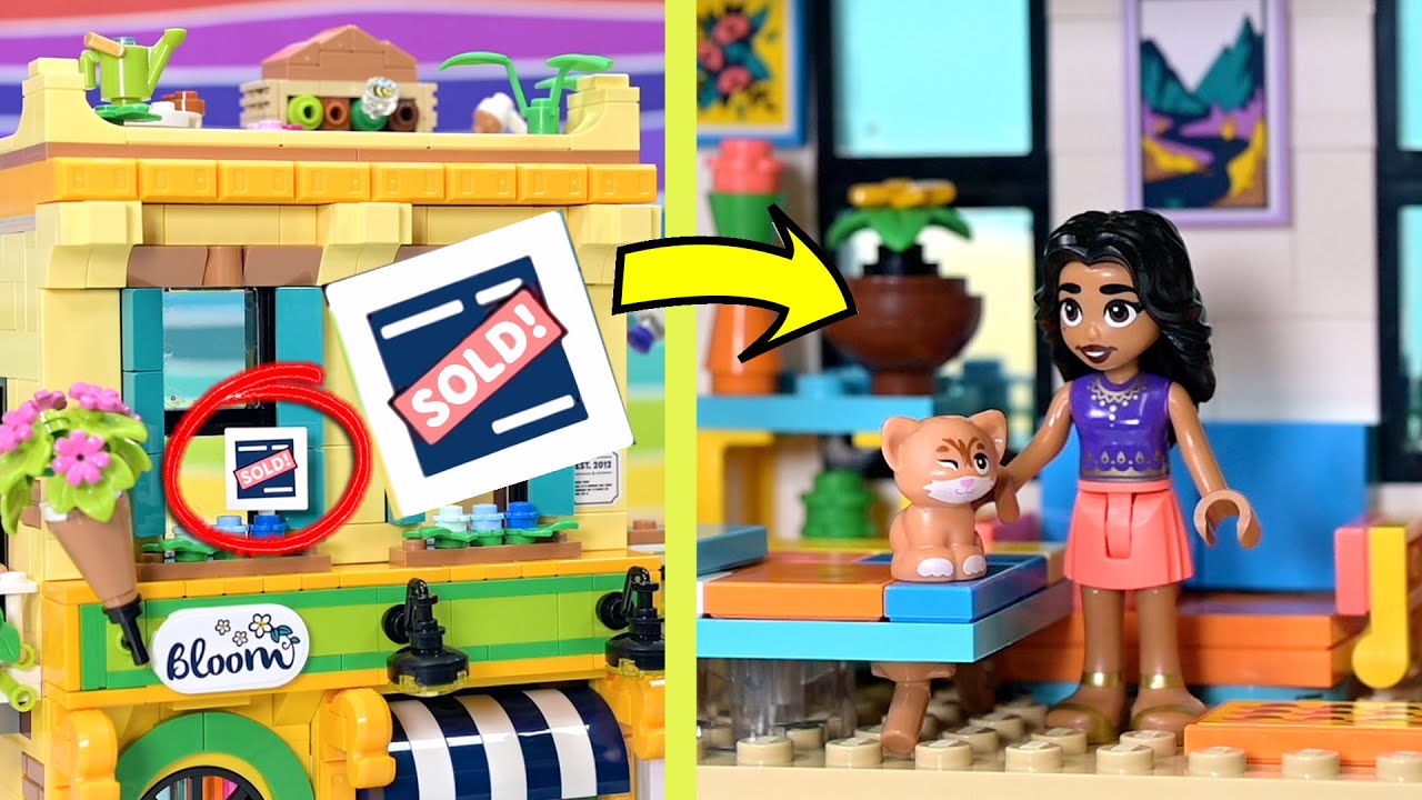 ПРОДАНО! Переезжаю в студию 🛋 Цветочные и дизайнерские магазины Lego Friends в центре города