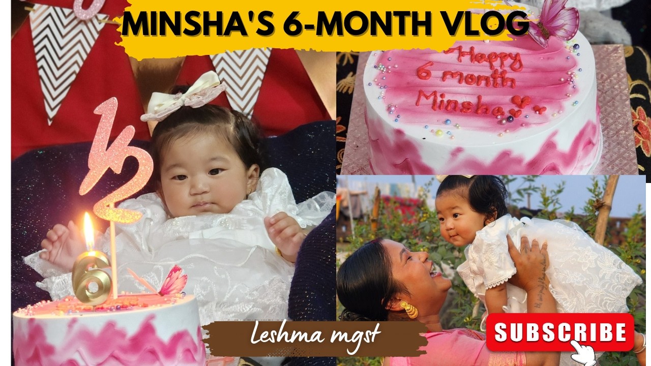 Kati xito 6 month pugeko minshu ❤️ Happy half birthday baby ❤️