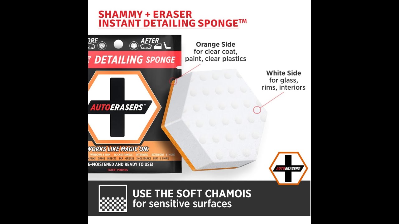 Auto Erasers  Detailing Sponge (To Remove Pine sap!!??) Magic Eraser for Cars!!!?