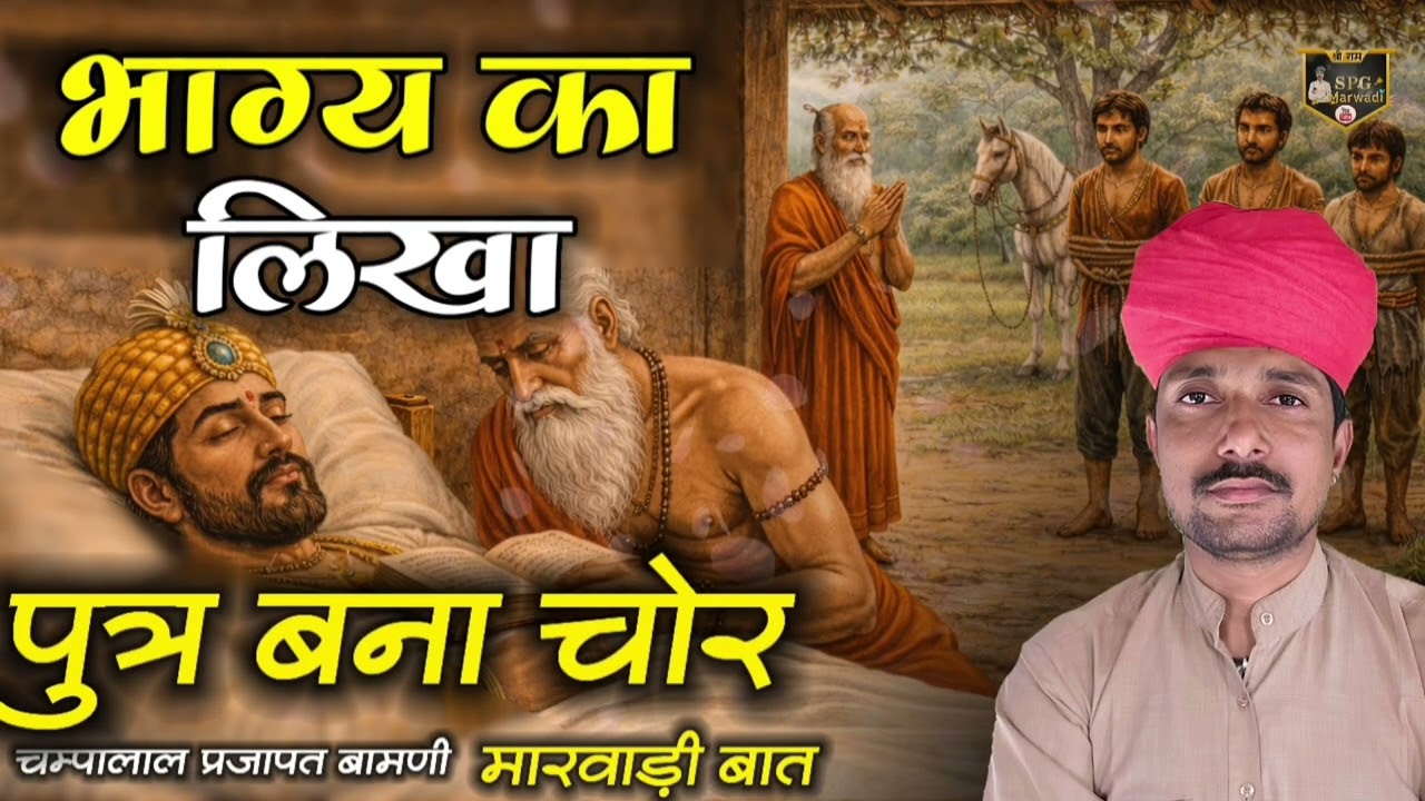 🛑 भाग्य का लिखा नहीं मिटा राजा का राजकुमार बना चोर मारवाड़ी बात || चम्पालाल प्रजापत बामणी 