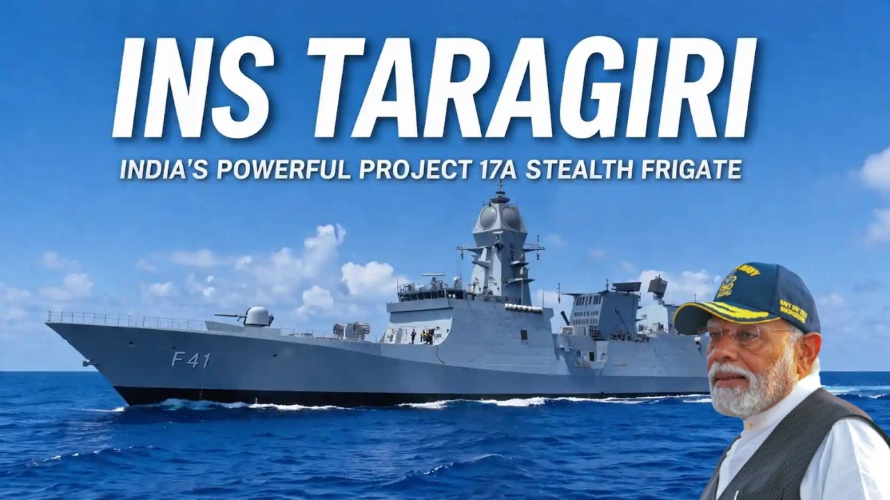 INS Taragiri Unleashed ⚓ India&rsquo;s Stealth Beast Under Project 17A #UPSC #currentaffairs