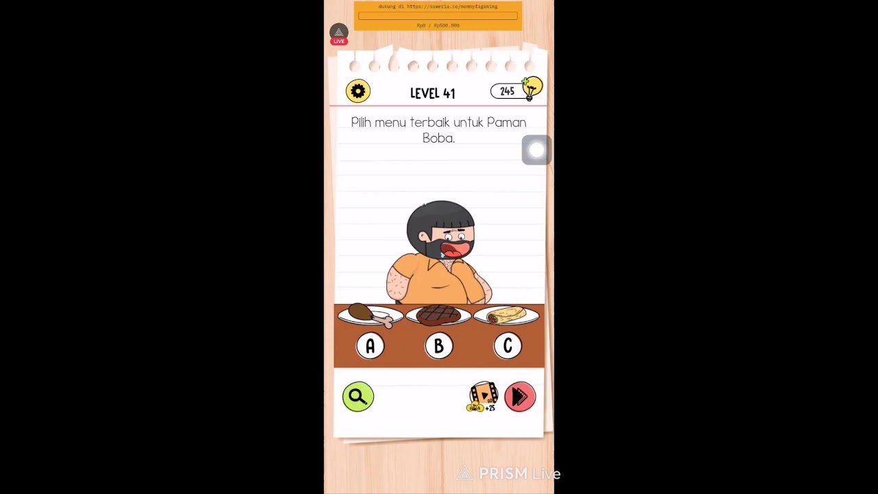 Bermain Game Brain Test 4  - Part 1