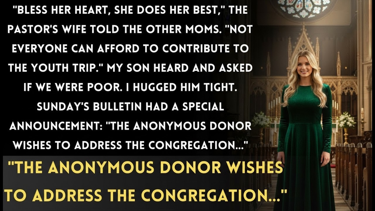 Church Group Called Me ＂The Charity Case Mom＂ — They Didn't Know I Fund the Entire Youth Program