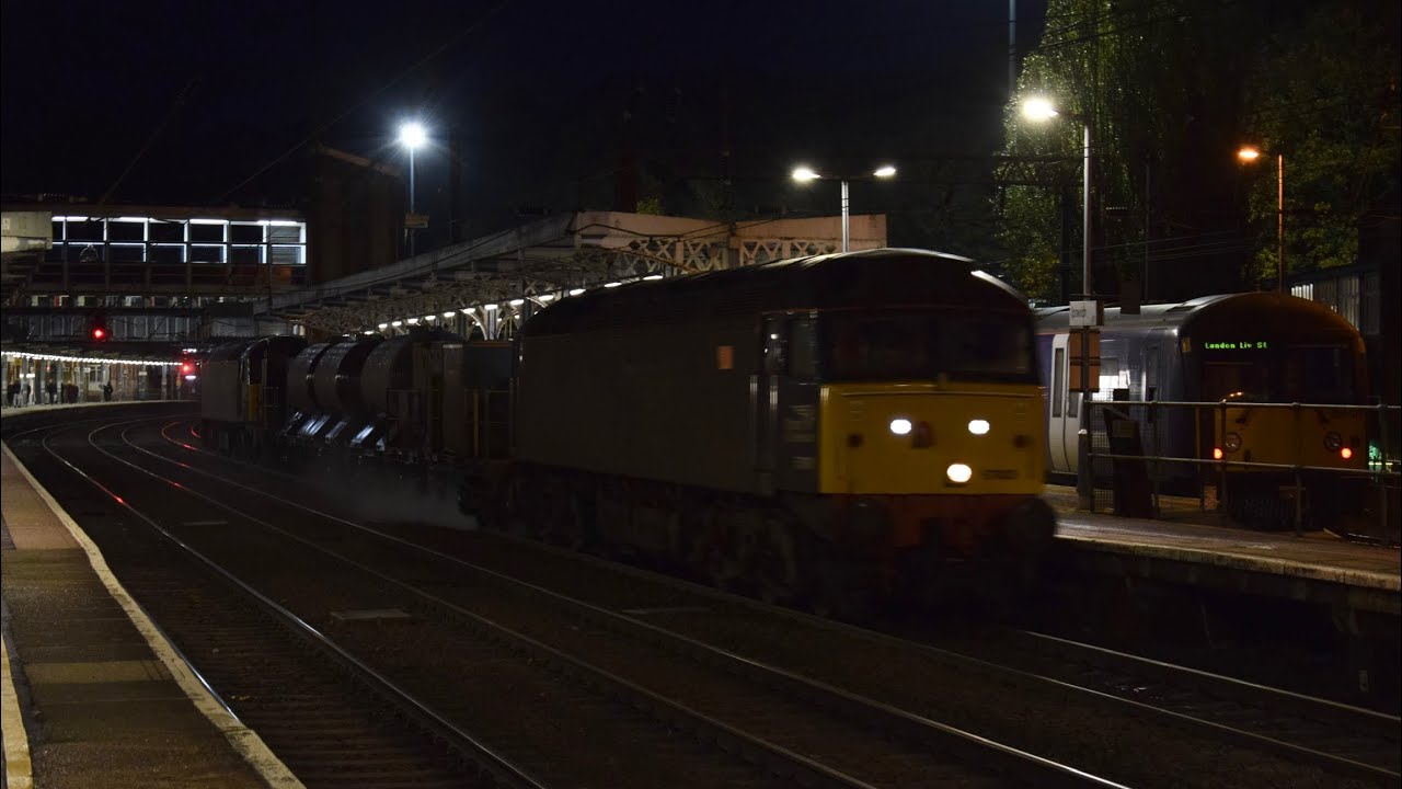DRS 57002 and 57003 shoot through Ipswich working 3S60 - 20/11/19