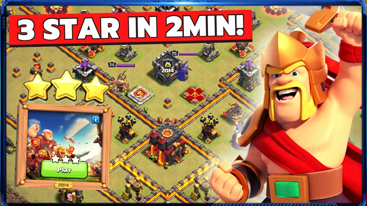 How To Complete 10 Years of Clash Challenge Event in coc | 2014 Map | Coc New Event Attack