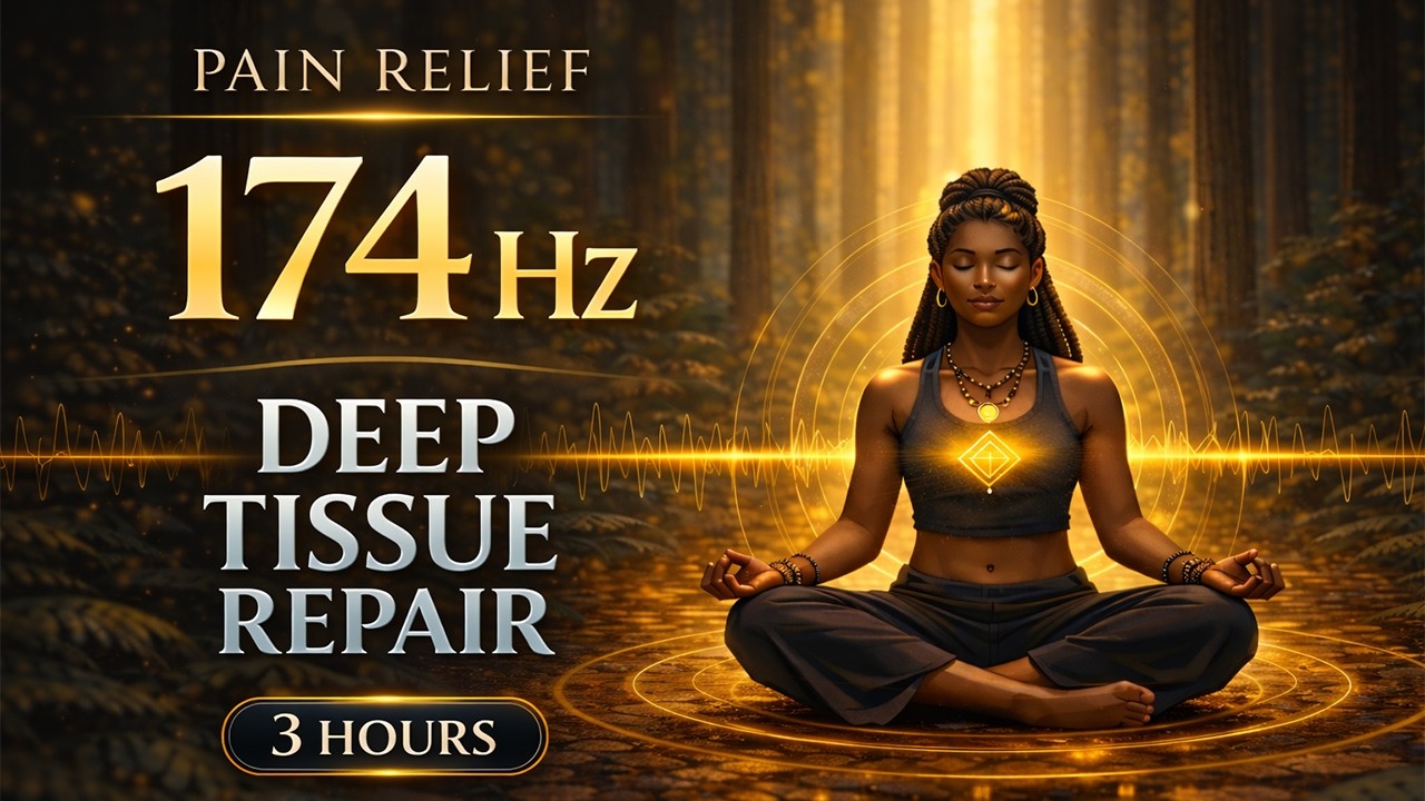174Hz Pain Relief Frequency  Deep Tissue Repair + Total Body Reset  3 Hours