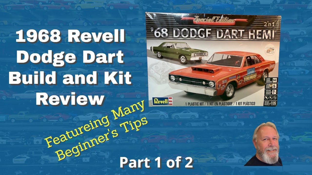 Обзор сборки и комплекта для Revell Dodge Dart 1968 года, часть 1 из 2 для начинающих