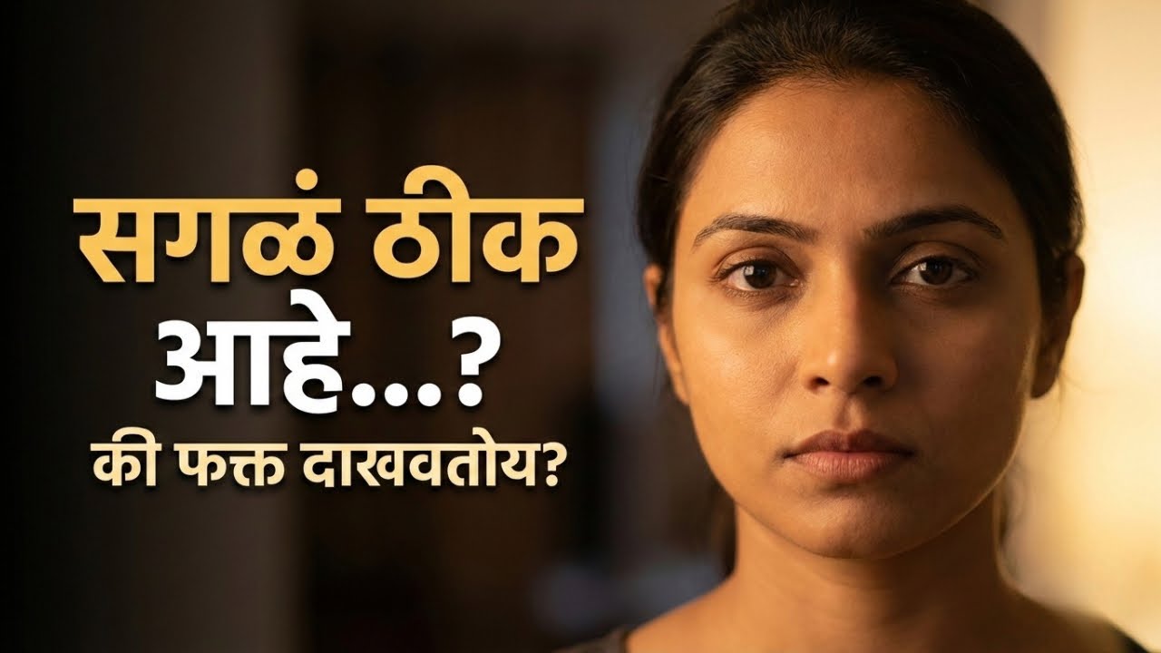 आपण सगळं ठीक आहे असं दाखवतो… पण खरंच ठीक असतं का?