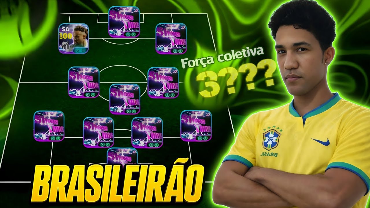Meu TIME do BRASILEIRÃO mais FORTE no eFootball 2026 Mobile