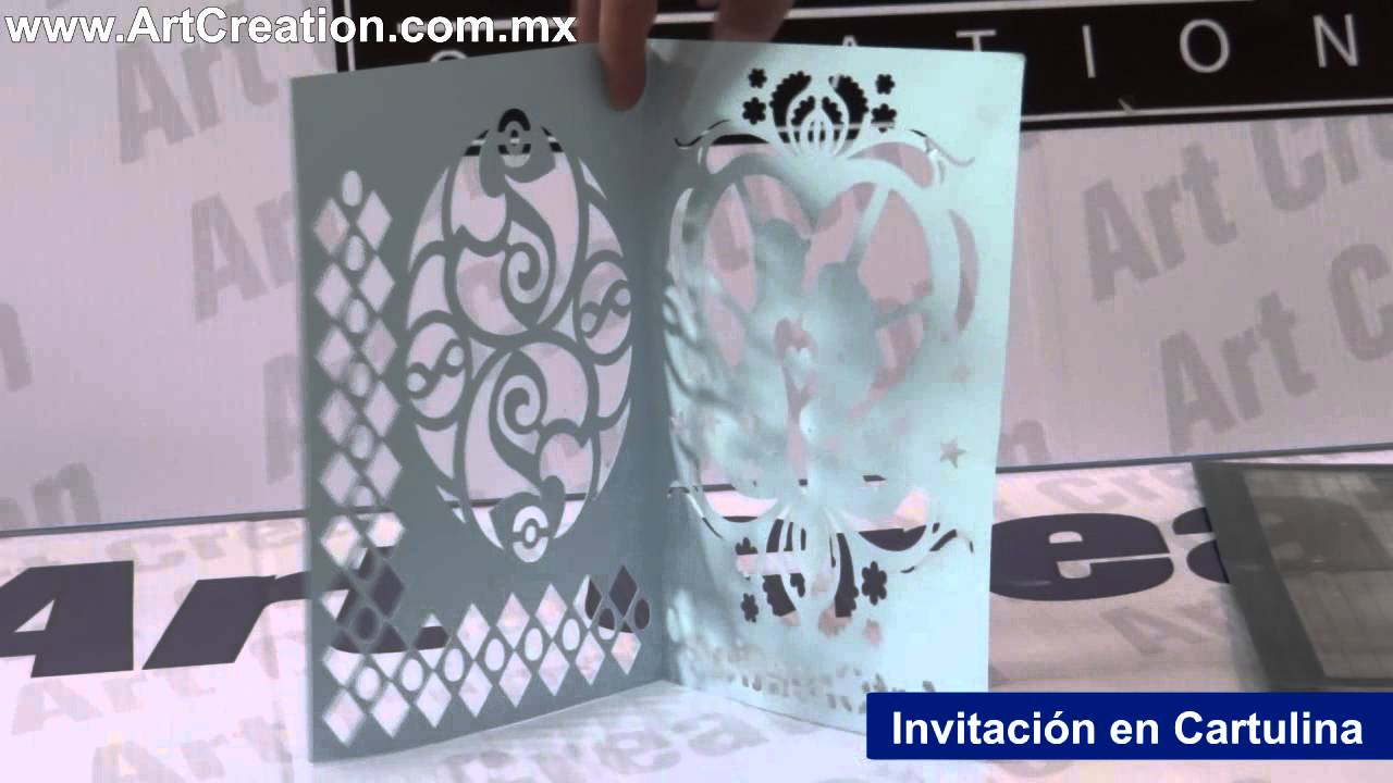 Invitaciones y Cajas en Cartulina – Plotter de Corte – Art Creation