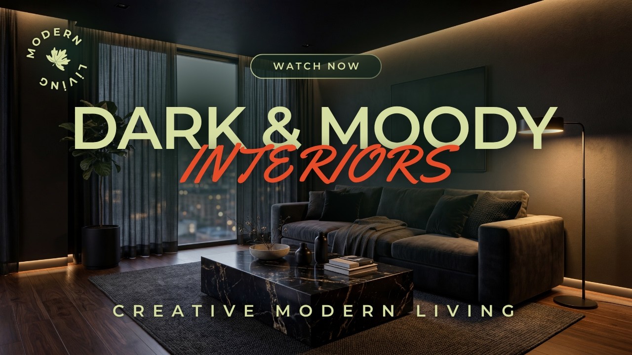 Dark & Moody Interior Designs | Modern Luxury, Cinematic Lighting & Cozy Spaces 🌑