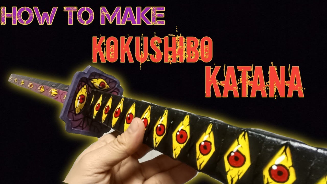 How to make Kokushibo Sword - CardBoard Version