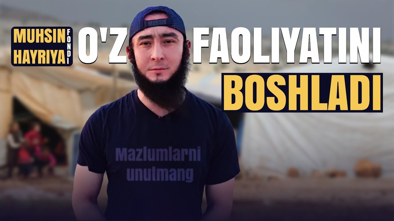Muhsin hayriya fondi oz faoliyatini boshladi #fond #sham #falastine
