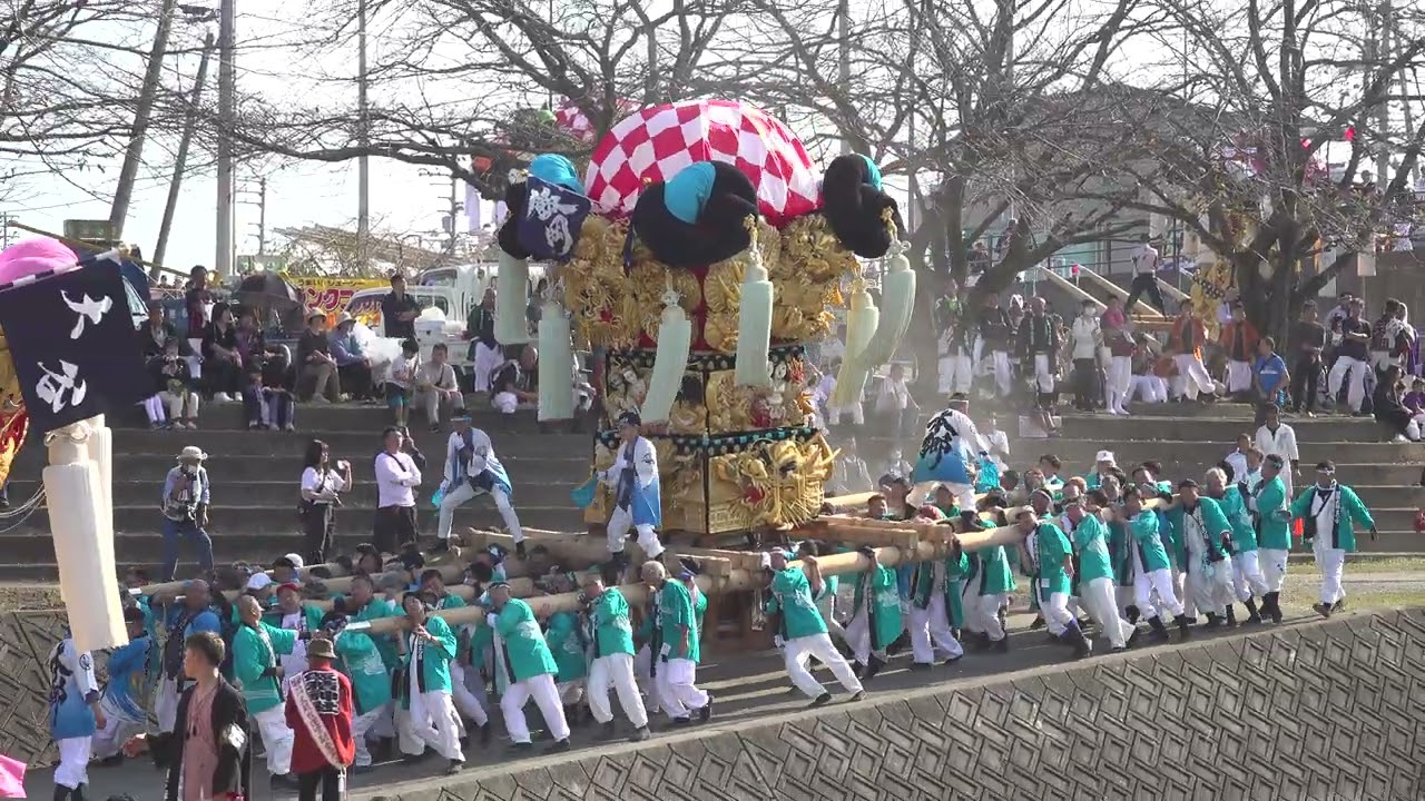 西条祭り 2024年度 飯積神社祭礼 渦井川河川敷かきくらべ 20241017