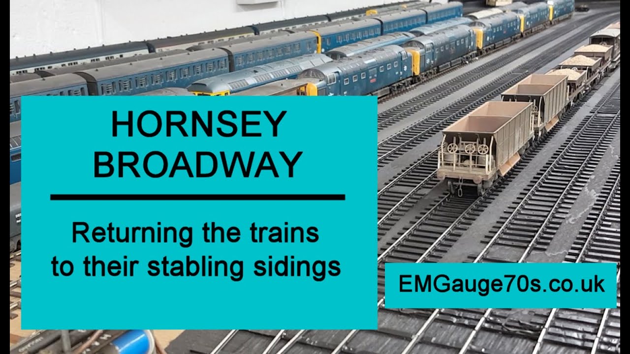 Hornsey Broadway Model Railway - re-stocking the south yard sidings.