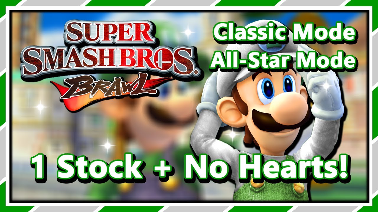 Super Smash Bros. Brawl - Classic & All-Star Modes | Intense Level | 1 Stock + No Hearts!
