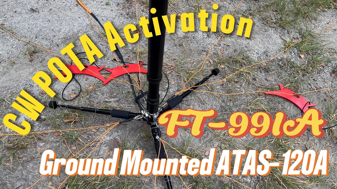 Yaesu FT-991A + ATAS-120A CW POTA Activation | Ground-Mounted Antenna Field Test