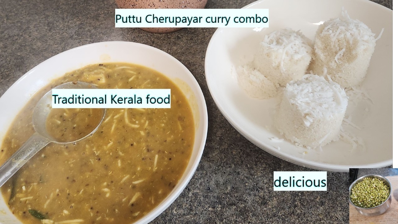 Puttu Cherupayar curry combo  .....   traditional Kerala food   ...... delicious...