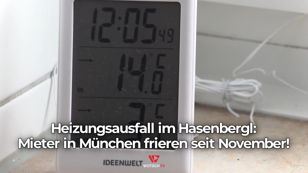 Ausfall der Heizung im Hasenbergl: Maximal 14 Grad - Mieter in M&uuml;nchen frieren seit November!
