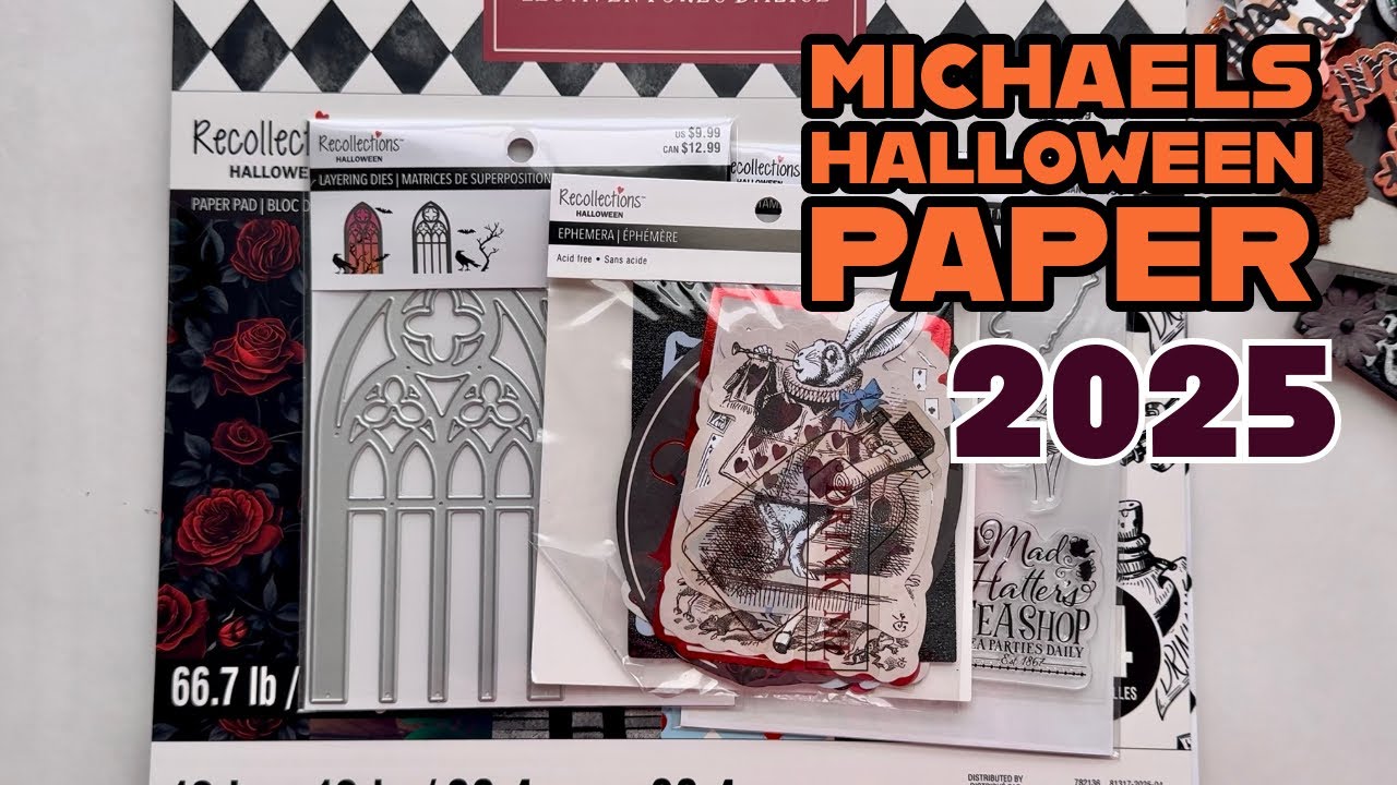 2025 Michaels Halloween Papercraft Selection plus Haul
