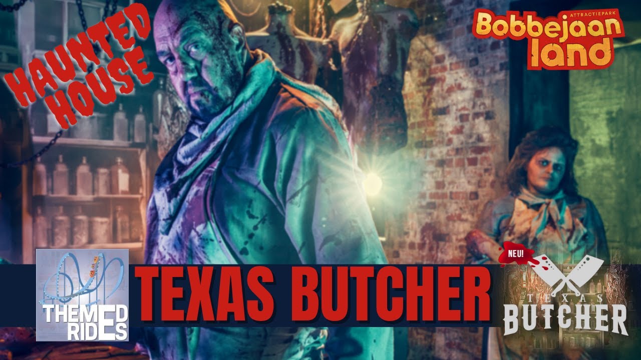 Texas Butcher Bobbejaanland New Haunted House - Themed Rides Walkthrough - Halloween 2021