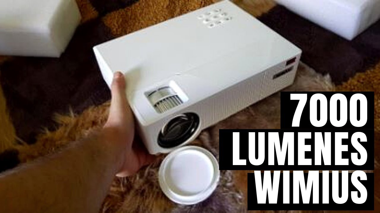 WiMiUS P28 Proyector.✅. RESOLUCIÓN NATIVA REAL Full HD 1920 X 1080P Soporte 4K Ultra HD 7000 Lúmenes