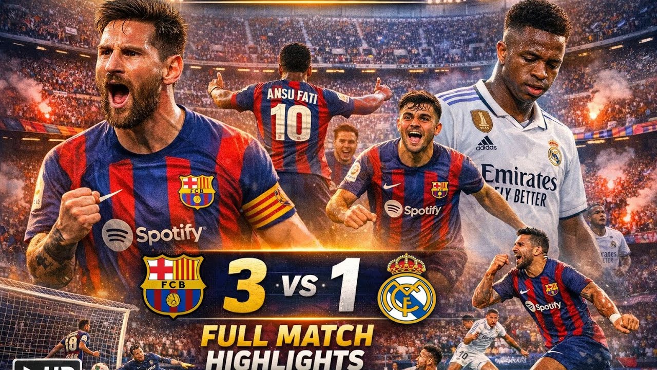 The Greatest El Clásico Ever 🔥 | FC Barcelona vs Real Madrid CF | Full Match Highlights | MustWatch!
