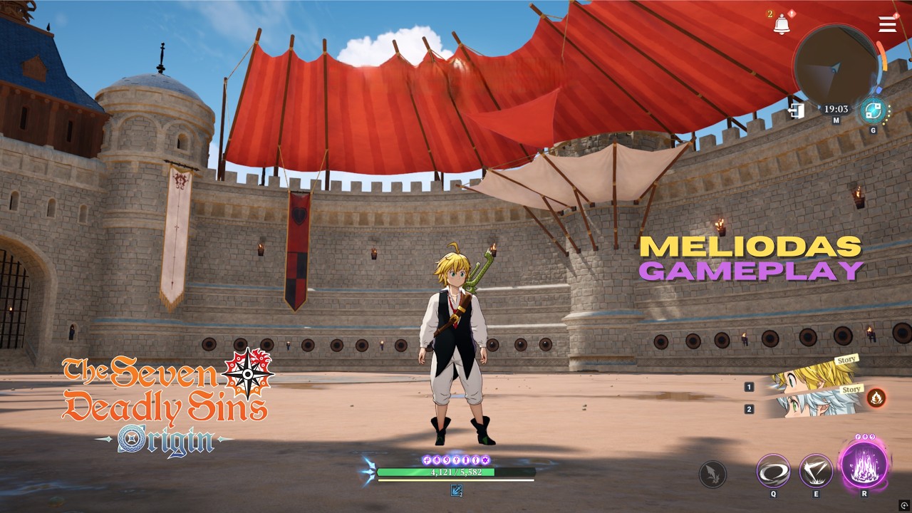 Meliodas Gameplay | Seven Deadly Sins Origin | PC Gameplay