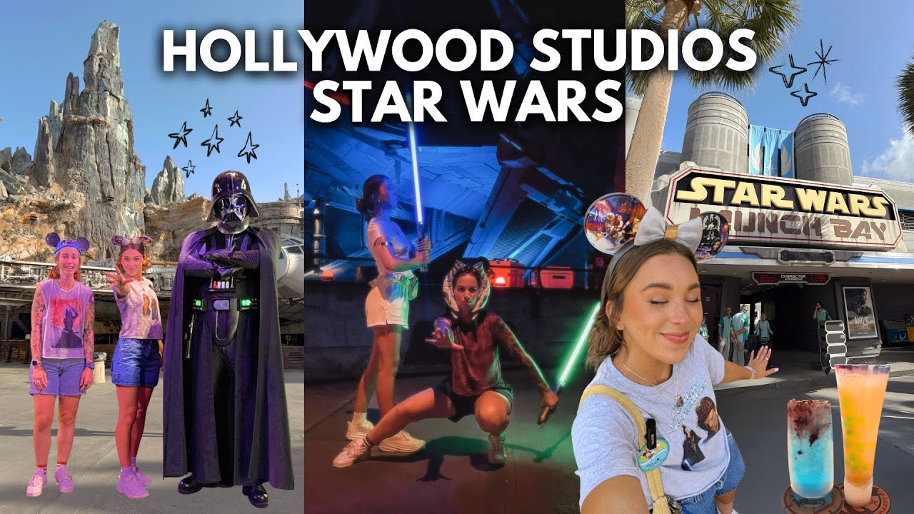 DISNEY WORLD VLOG! ✨Galaxy’s Edge, Building Lightsabers, Meeting Darth Vader, Oga’s Cantina, & more!