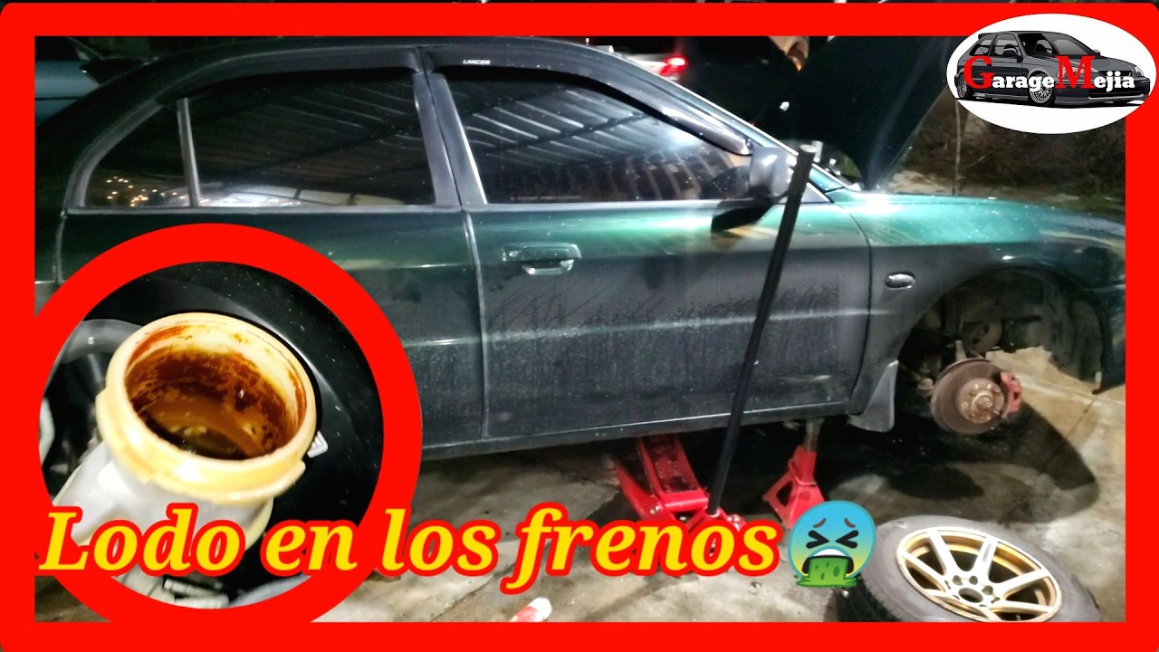 Cambiamos el líquido de frenos y mejoramos el frenado, Restauración Mitsubishi Lancer 99