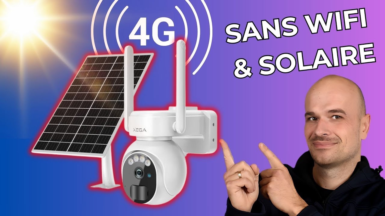 Cette CAMERA DE SURVEILLANCE est complètement AUTONOME (4G et SOLAIRE) - XEGA XG-07