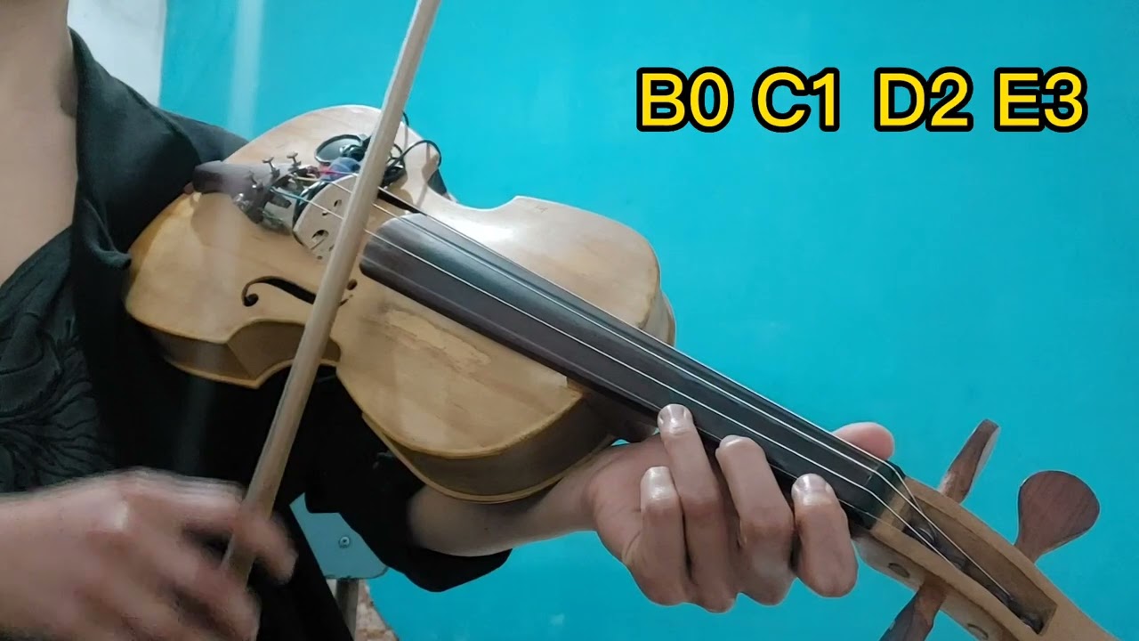 Estudo de digitação na rabeca (afinação BEAD)