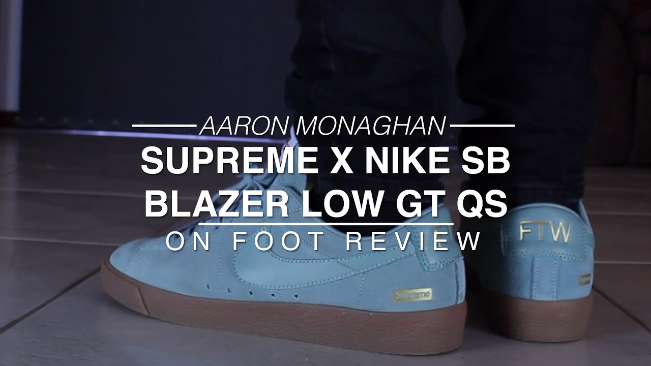 Supreme X Nike SB Blazer Low GT QS Review & On Foot