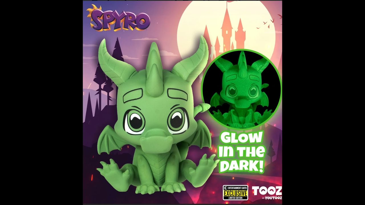 Spyro Collection Spyro Glow-in-the-Dark Vinyl Tooz Figure - Entertainment Earth Exclusive