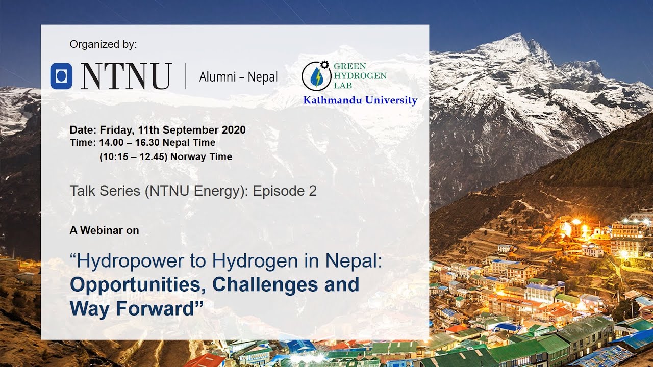 Webinar-Hydropower to Hydrogen in Nepal-11.09.2020