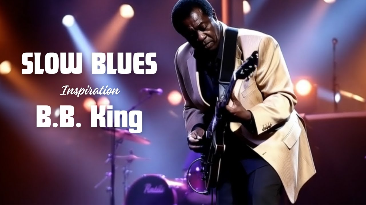 When the Guitar Cries | Slow Soul Blues | Slow Blues Inspired by B.B. King