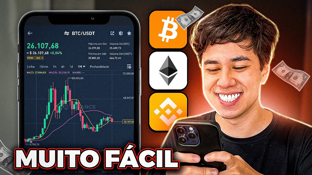 COMO COMPRAR CRIPTOMOEDAS PELO CELULAR?! APLICATIVO BINANCE AULA COMPLETA