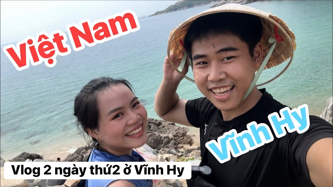 Vlog3 ngày thứ 2 du lịch tự túc tại Vĩnh Hy khám phá biển Rievew ẩm thực địa phương .