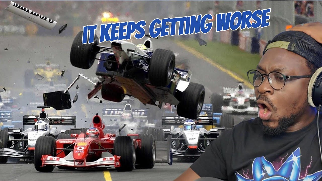 Formula 1 Fan Reacts to Insane F1 Crashes