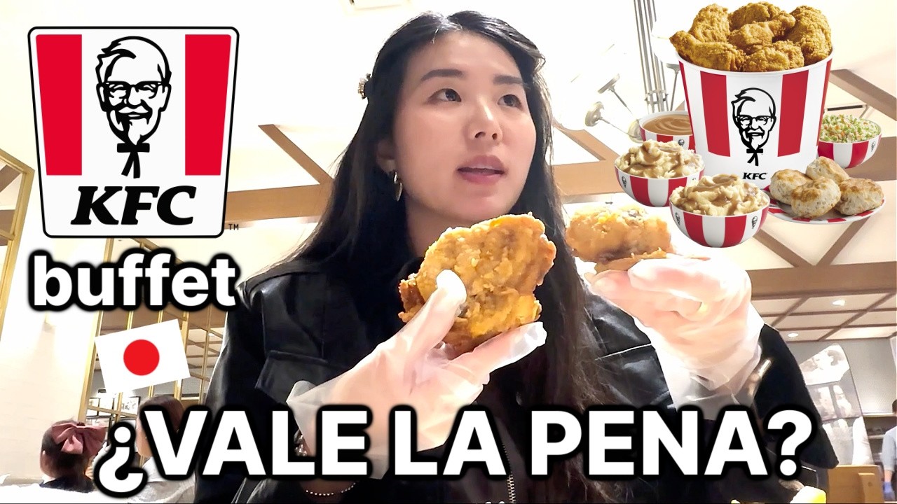 ASIÁTICA PRUEBA KFC BUFFET JAPONÉS, EN OSAKA, JAPÓN 🇯🇵 |TRYING KFC BUFFET IN OSAKA|