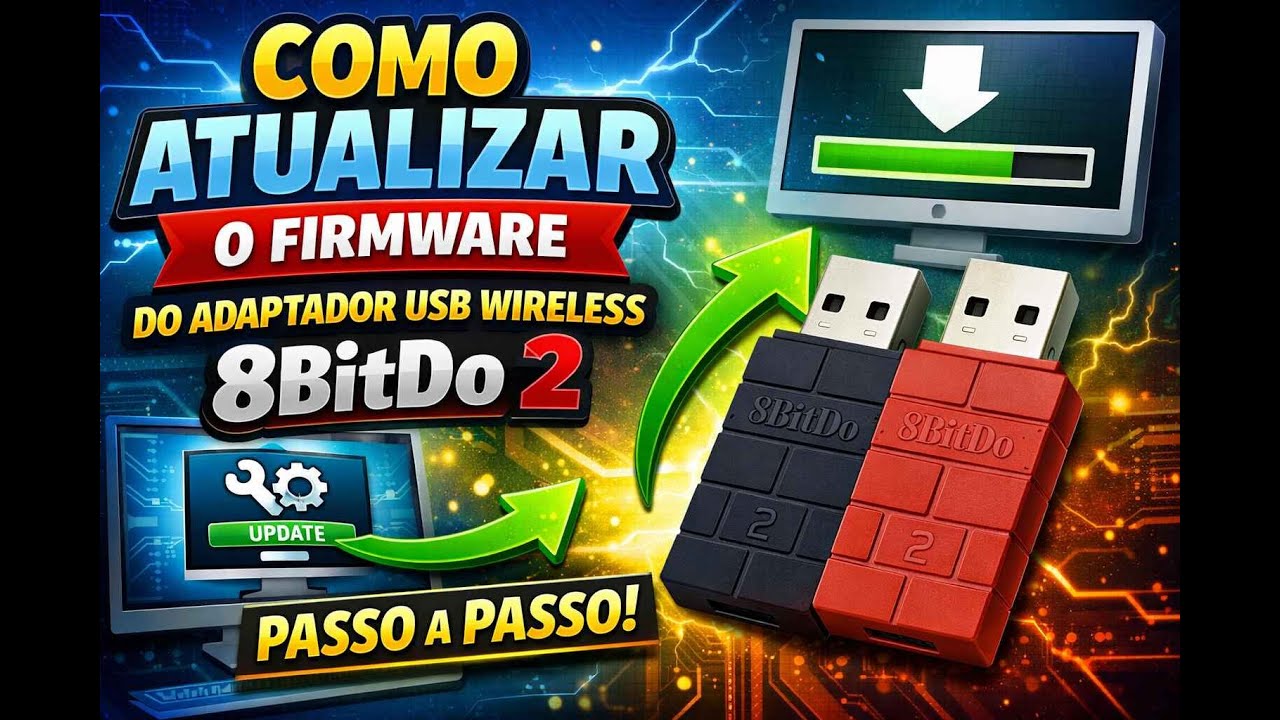 Como Atualizar o Firmware do Adaptador USB Wireless 8BitDo 2 (Passo a Passo)