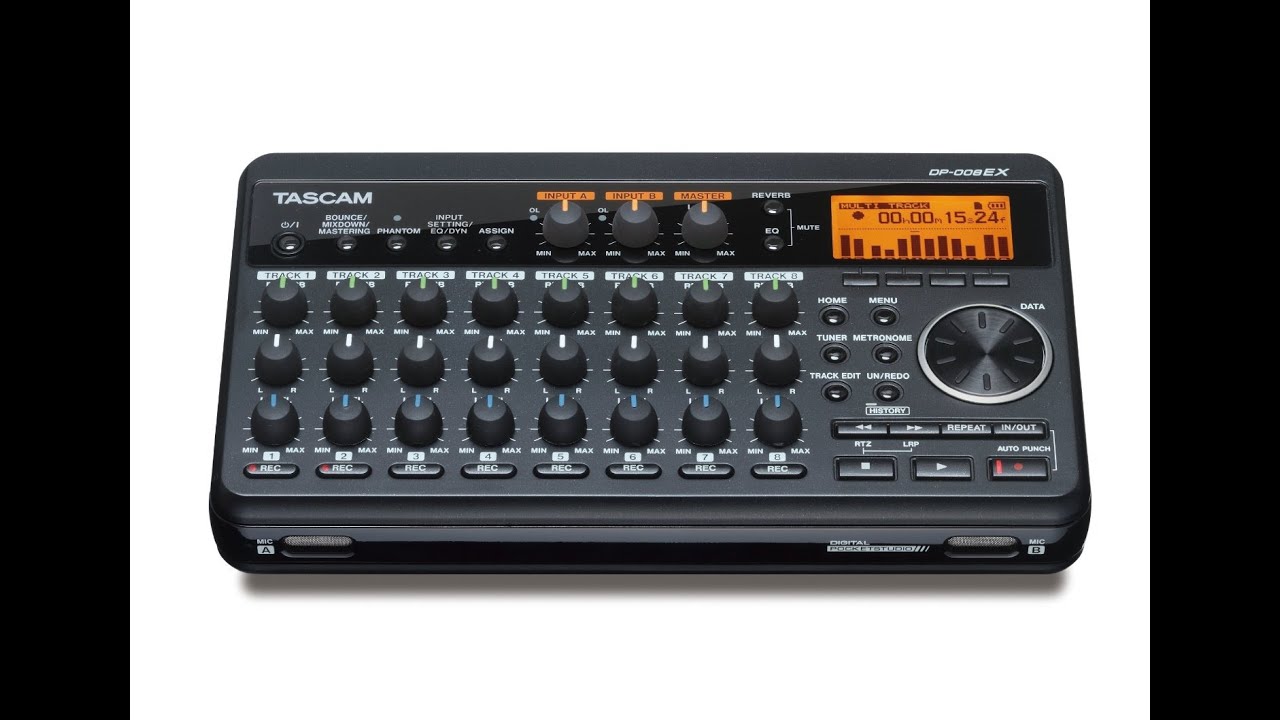 Tascam DP-008EX Demo And Review