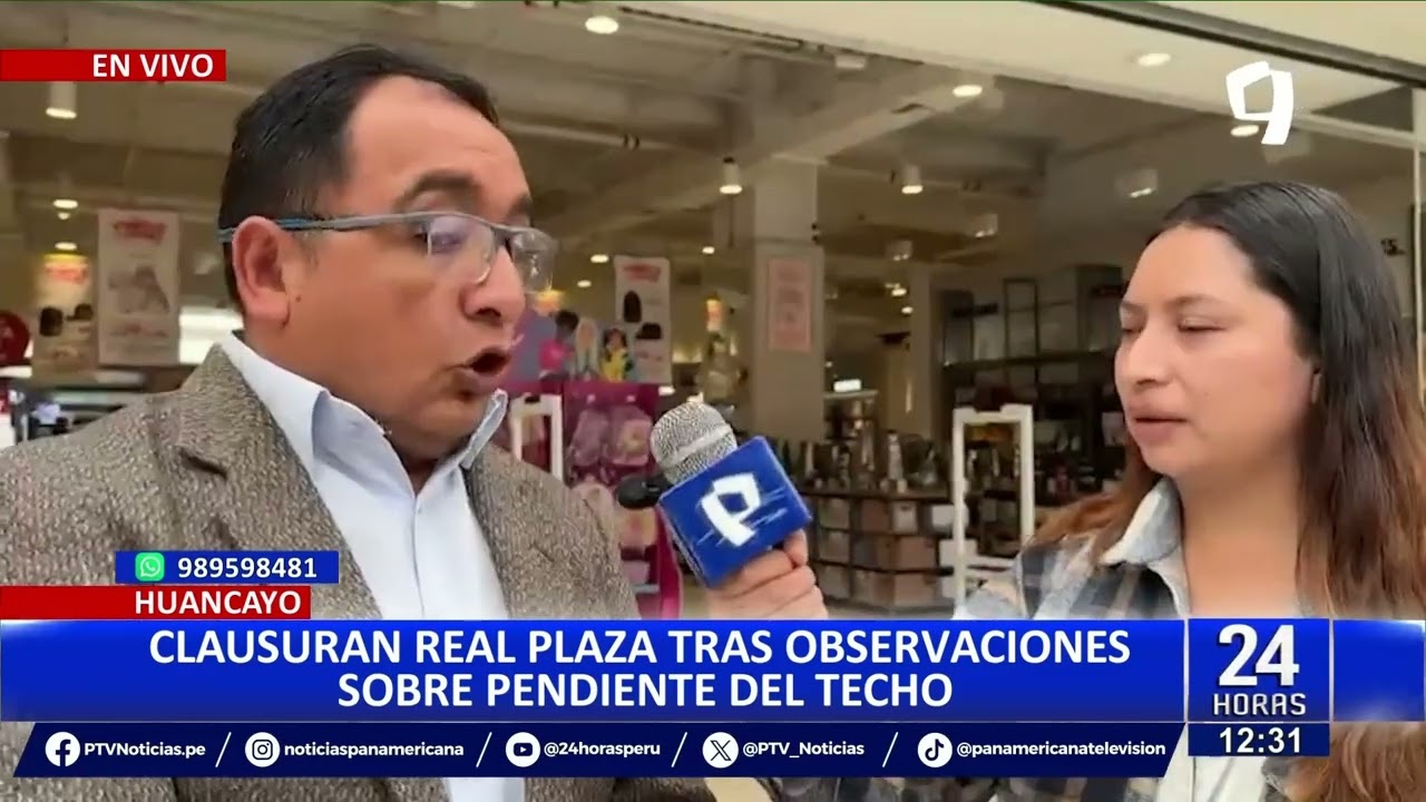 Real Plaza de Huancayo es clausurado por deficiencias en el techo