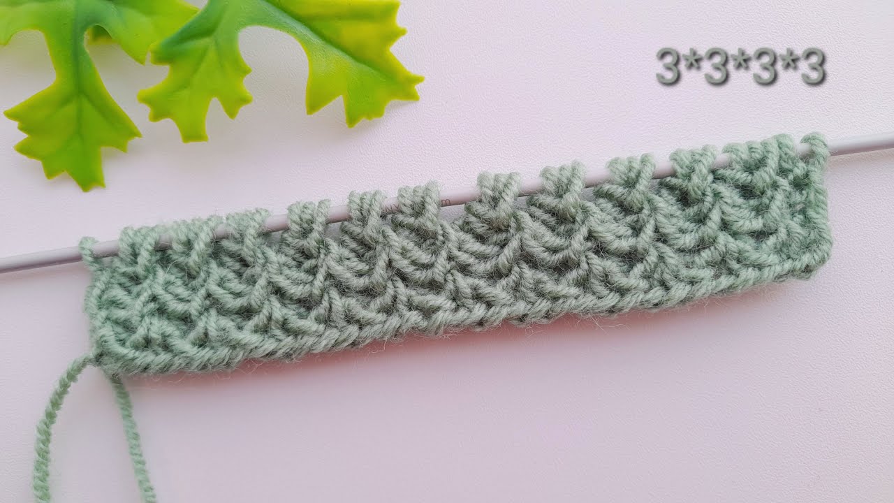 🔥 Nur 1 Reihe — Das einfachste Strickmuster aller Zeiten