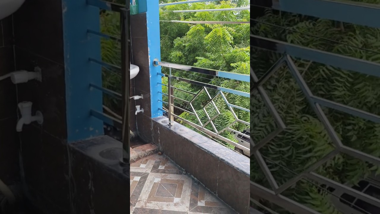 Stainless steel railing design for balcony  Balcony square pipe railing design