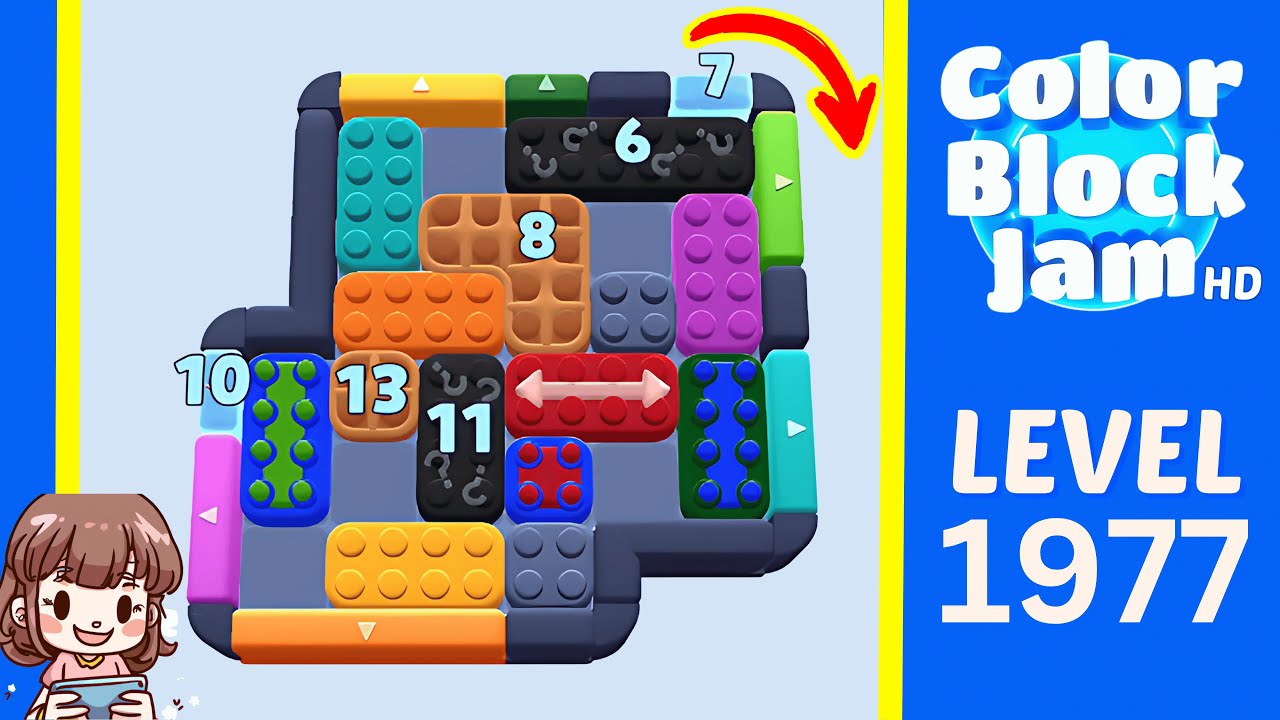 Color Block Jam Level 1068 (1977) Solution Walkthrough