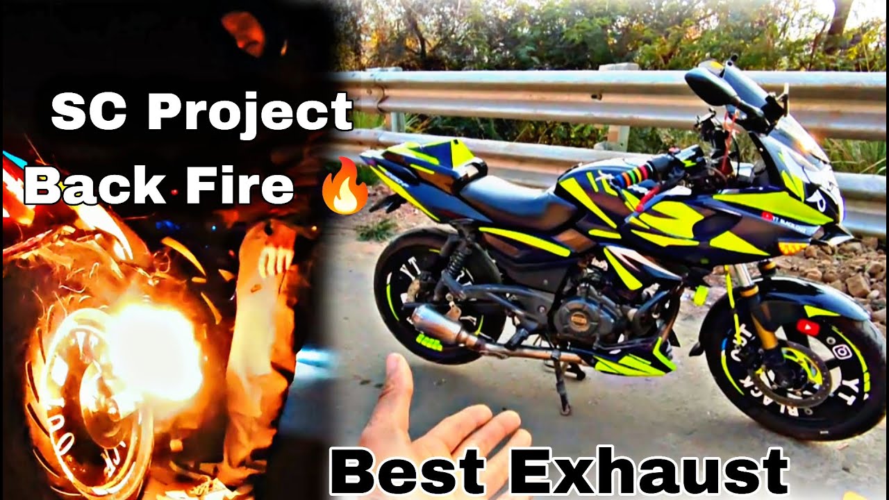 Full System Exhaust In Pulsar220f//  Pulsar 220f M SC Project Ka Exhaust Lga Dala