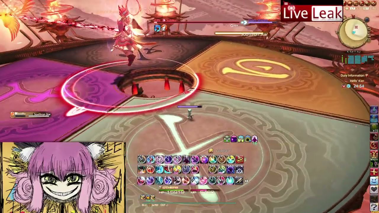 FFXIV Blue Mage solo Suzaku synced