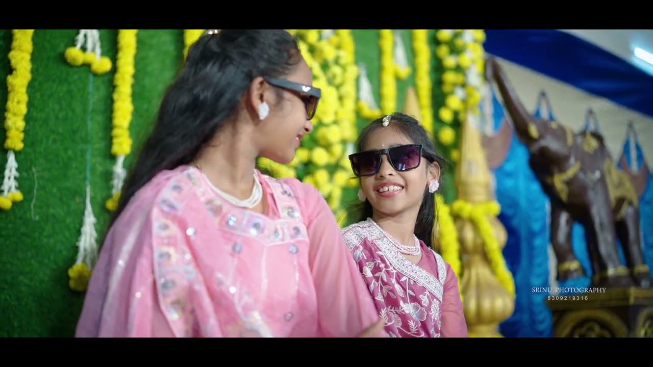 YASWITHA LEISHA & KUSHALI #halfsarees #haldi #4k #2025